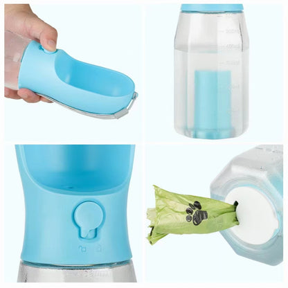3-in-1 Portable Dog Water Bottle & Travel Dispenser