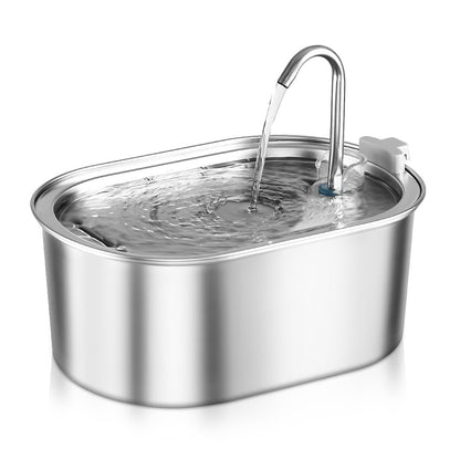 PureFlow Stainless Steel Pet Water Fountain – 3.2L Ultra-Quiet Dispenser