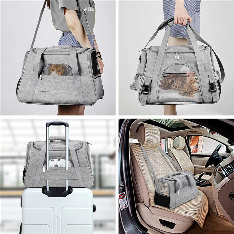 Expandable Breathable Pet Travel Backpack