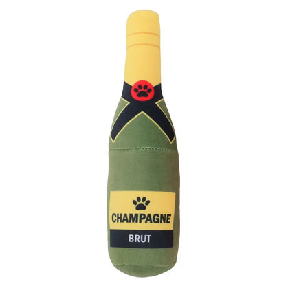 ThePetzStore™ Squeaky Plush Bottle Dog Toy