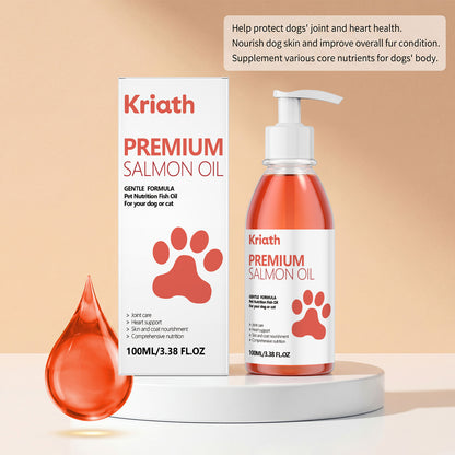100% Pure Norwegian Salmon Oil for Dogs & Cats – Skin & Coat Supplement