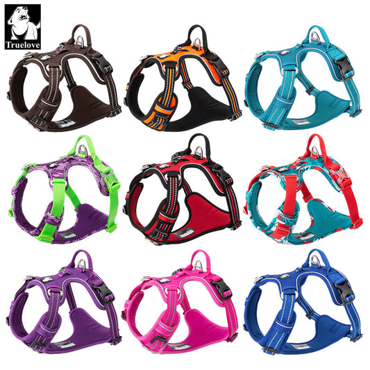 Truelove No-Pull Reflective Dog Harness – Breathable & Padded with Handle