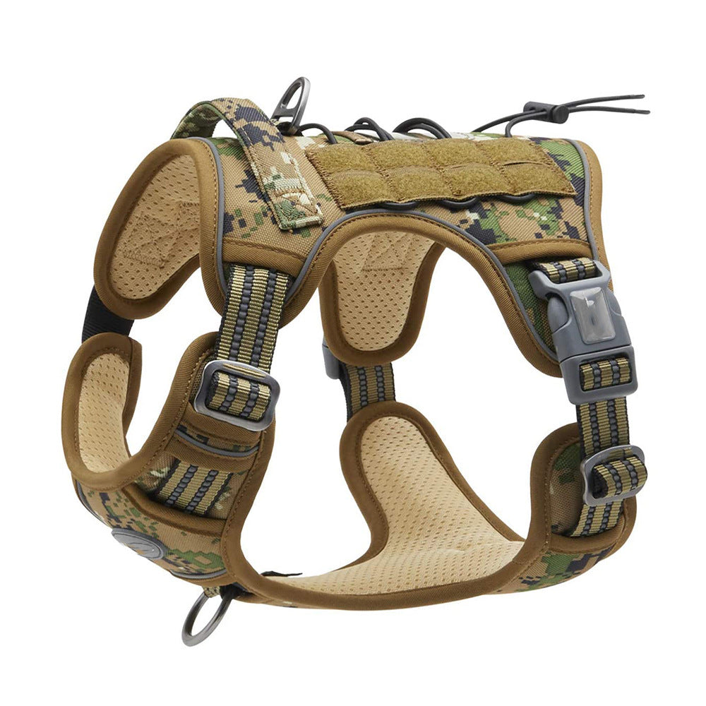 Heavy-Duty Tactical No-Pull Dog Harness with Control Handle