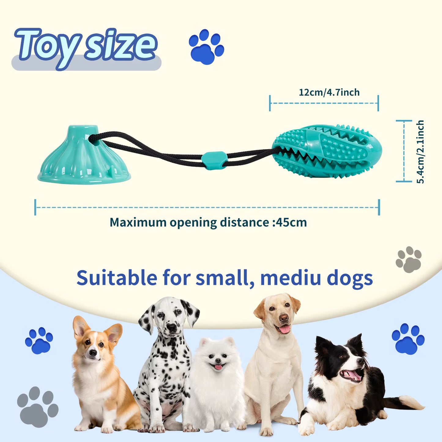 Interactive Suction Cup Tug & Treat Dog Toy