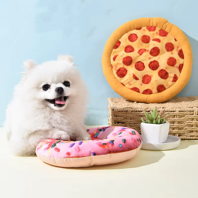 Fun Food & Drink Squeaky Plush Dog Toy