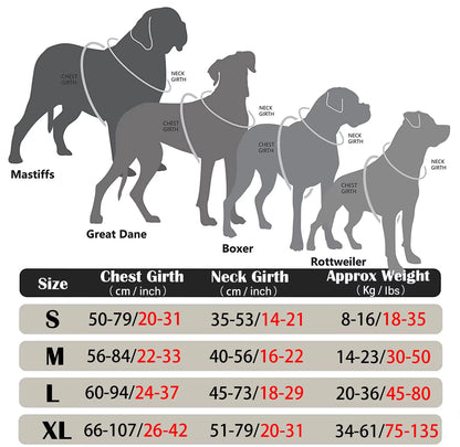 Heavy-Duty Tactical No-Pull Dog Harness with Control Handle