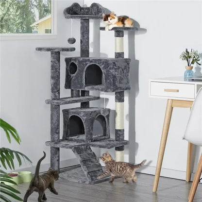 CloudNine™ Luxury Multi-Level Cat Tower Castle (136cm)