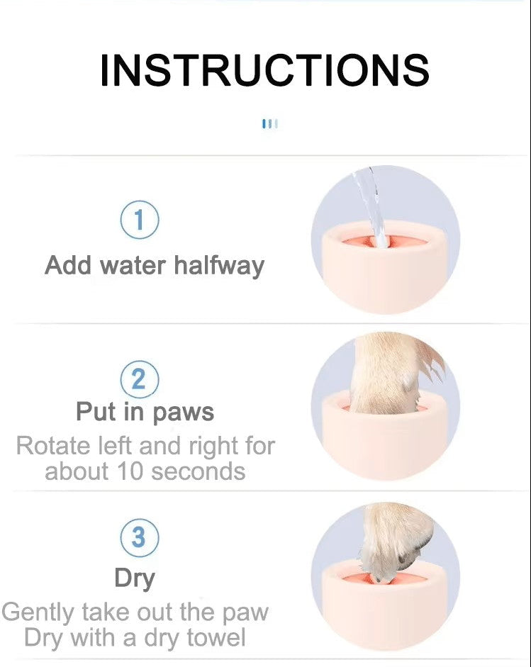 ThePetzStore™ Portable Silicone Dog Paw Cleaner Cup