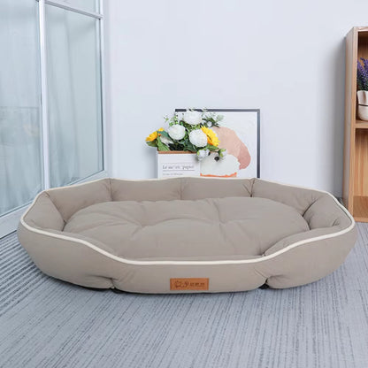 ThePetzStore™ Soft Faux Suede Calming Pet Bed
