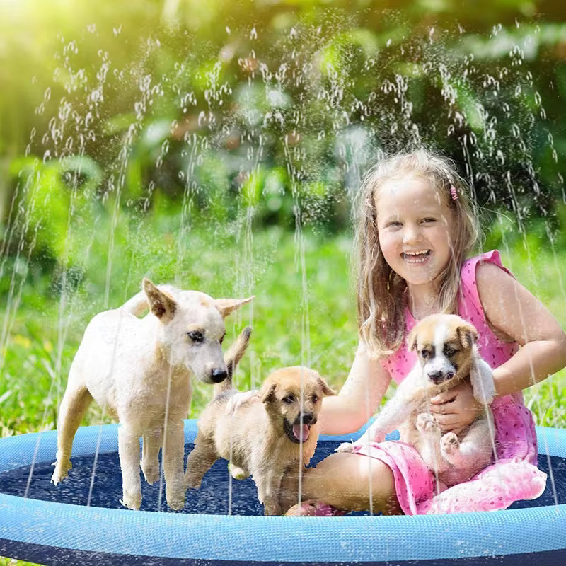 ThePetzStore™ Non-Slip Dog Splash Pad & Outdoor Sprinkler Mat