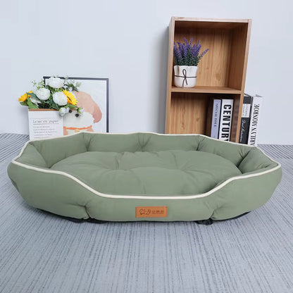 ThePetzStore™ Soft Faux Suede Calming Pet Bed