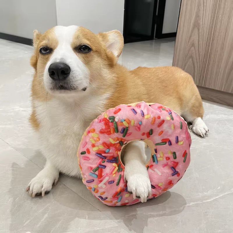Fun Food & Drink Squeaky Plush Dog Toy