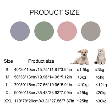 ThePetzStore™ Soft Faux Suede Calming Pet Bed