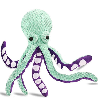 ThePetzStore™ Textured Squeaky Octopus