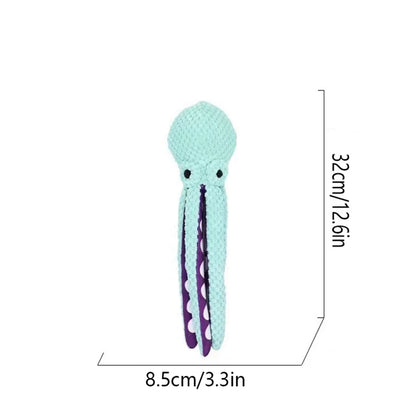 ThePetzStore™ Textured Squeaky Octopus
