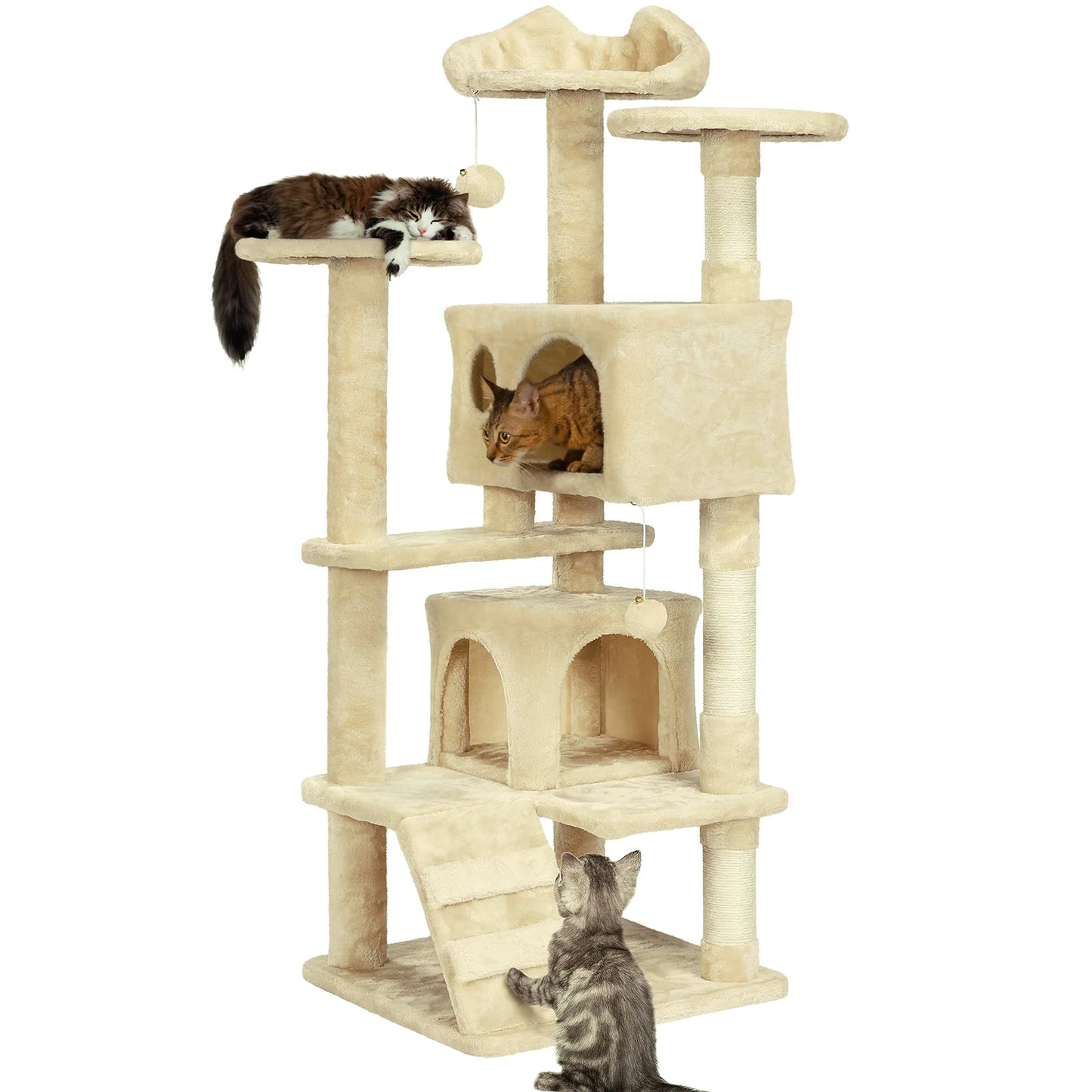 CloudNine™ Luxury Multi-Level Cat Tower Castle (136cm)