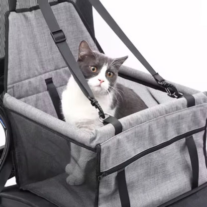 ThePetzStore™ Waterproof Dog Car Travel Seat & Protection Basket