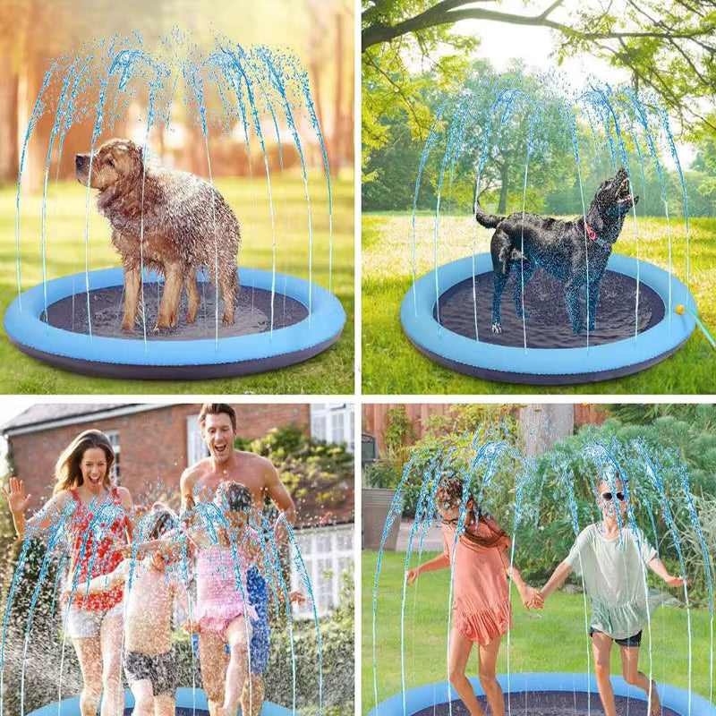ThePetzStore™ Non-Slip Dog Splash Pad & Outdoor Sprinkler Mat
