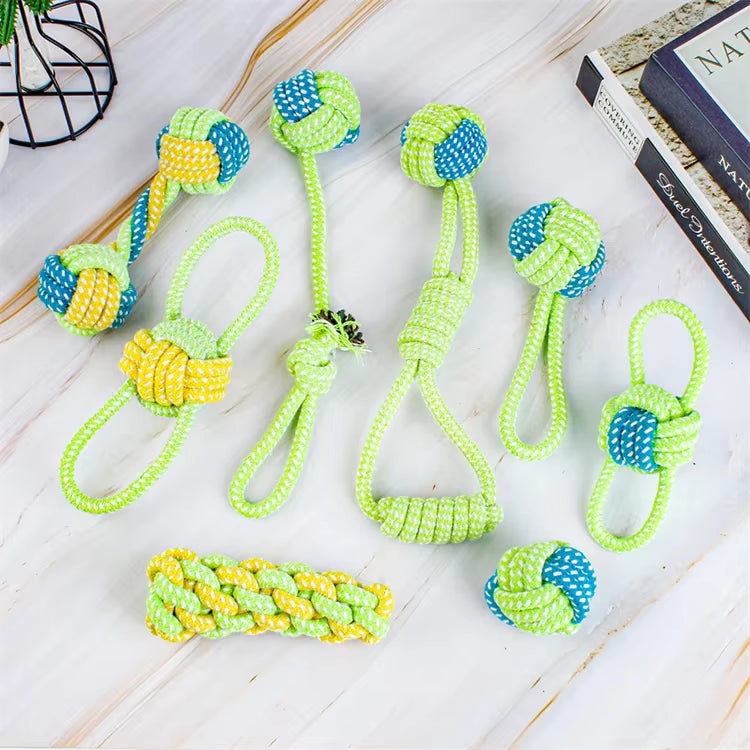ThePetzStore™ Interactive Cotton Rope Chew Toy Collection