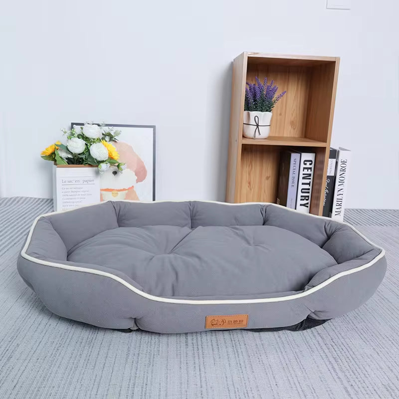ThePetzStore™ Soft Faux Suede Calming Pet Bed