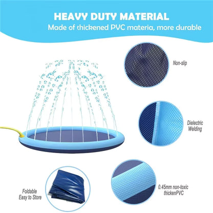ThePetzStore™ Non-Slip Dog Splash Pad & Outdoor Sprinkler Mat