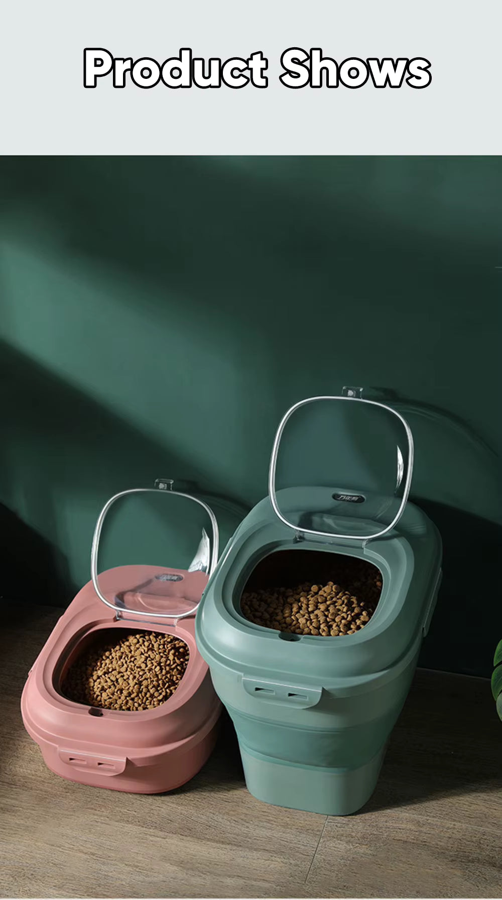 FreshFold Collapsible Airtight Pet Food Storage Container