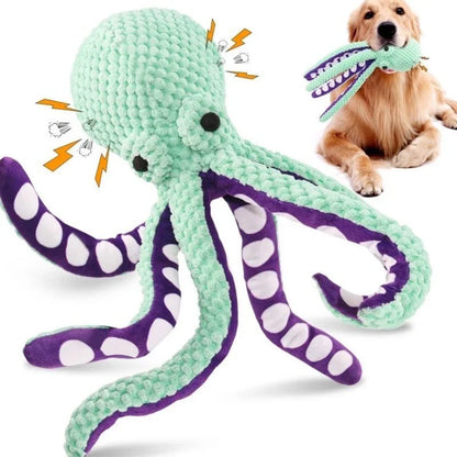 ThePetzStore™ Textured Squeaky Octopus