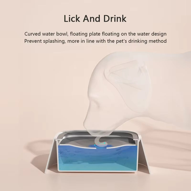 ThePetzStore™ Anti-Splash Floating Water Bowl