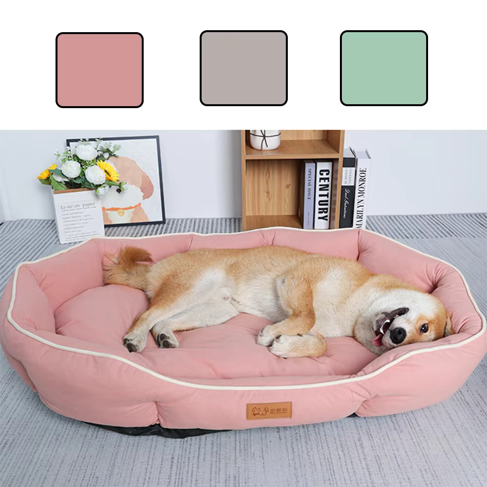 ThePetzStore™ Soft Faux Suede Calming Pet Bed