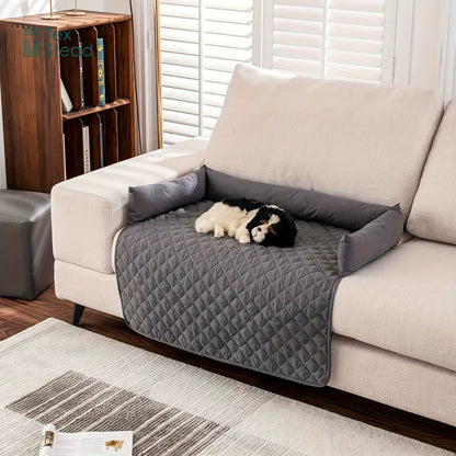 Water-Repellent Pet Bolster Couch Bed & Furniture Protector