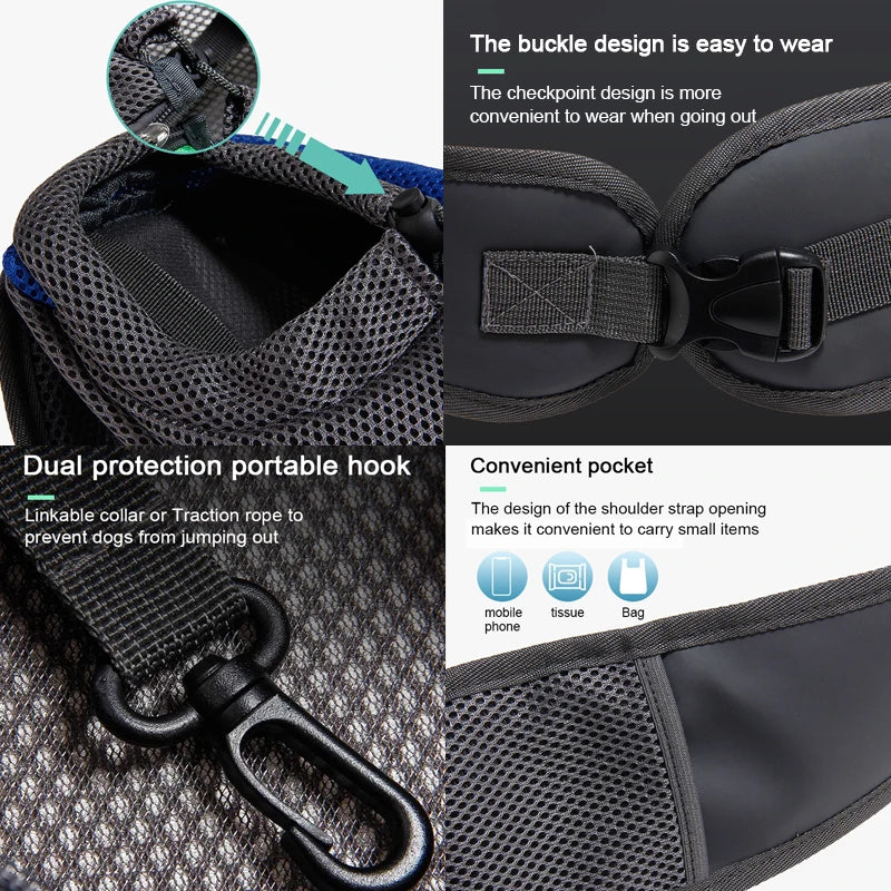 ThePetzStore™ Breathable Hands-Free Sling Carrier