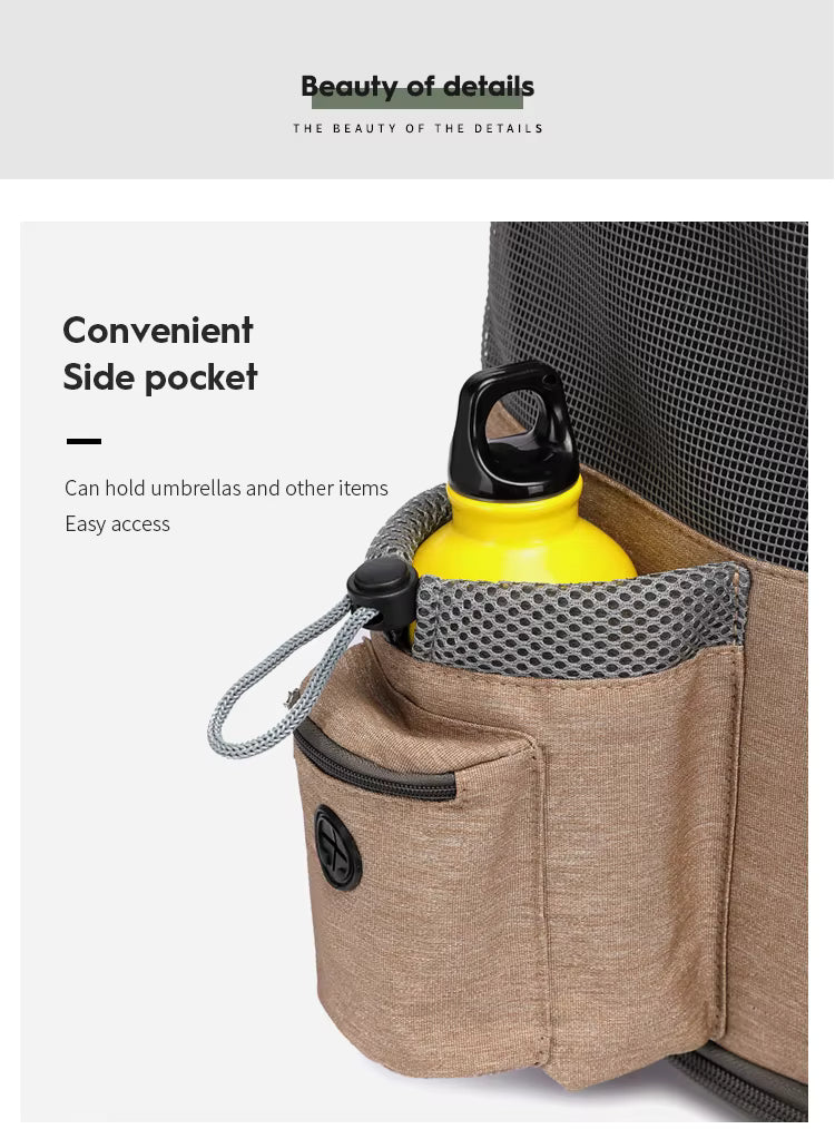 PetzVoyage 2-in-1 Rolling Pet Carrier & Travel Backpack