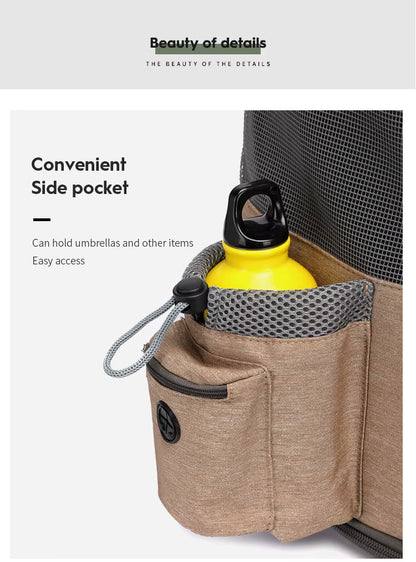 PetzVoyage 2-in-1 Rolling Pet Carrier & Travel Backpack