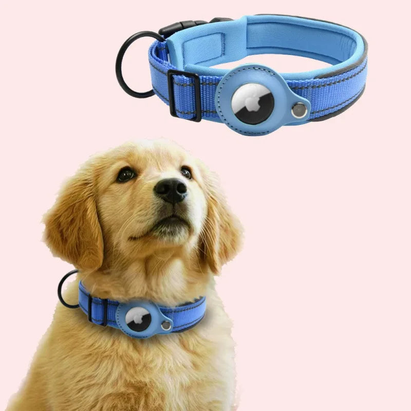 Premium Reflective AirTag Dog Collar - Padded & Adjustable