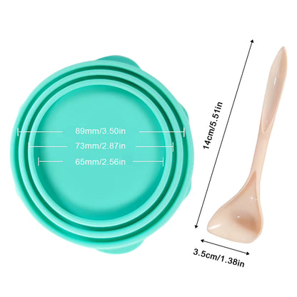 PawPrint Silicone Pet Can Cover & Spoon Set