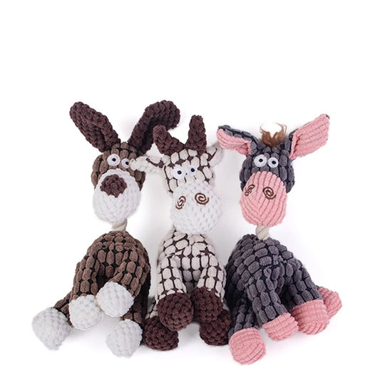 Interactive Cotton Rope Donkey Dog Toy