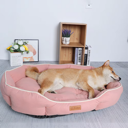 ThePetzStore™ Soft Faux Suede Calming Pet Bed