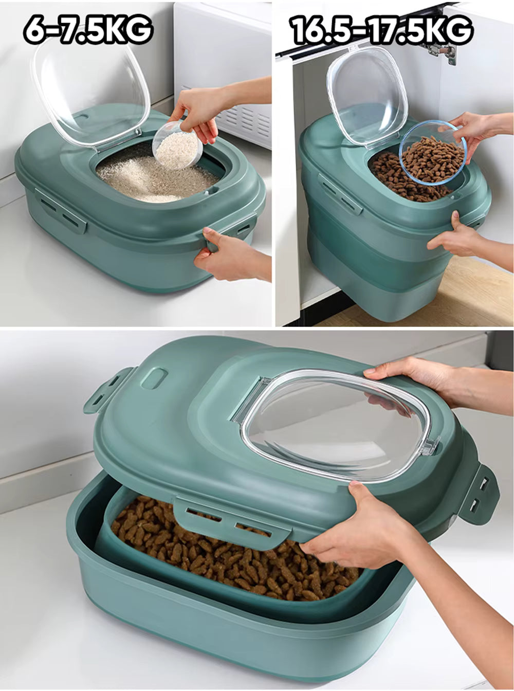 FreshFold Collapsible Airtight Pet Food Storage Container
