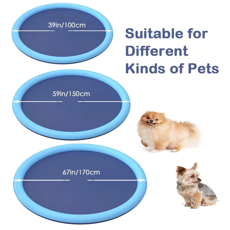 ThePetzStore™ Non-Slip Dog Splash Pad & Outdoor Sprinkler Mat