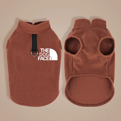 Warm Fleece Dog Vest with Leash Ring
