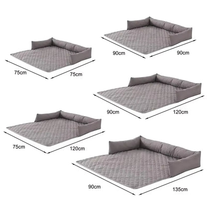 Water-Repellent Pet Bolster Couch Bed & Furniture Protector