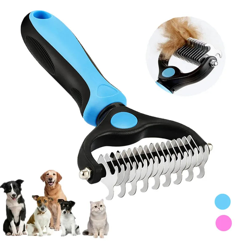 ThePetzStore™ Professional Dual-Sided Undercoat Rake