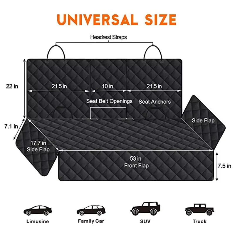 ThePetzStore™ Waterproof Dog Car Seat Cover Mat