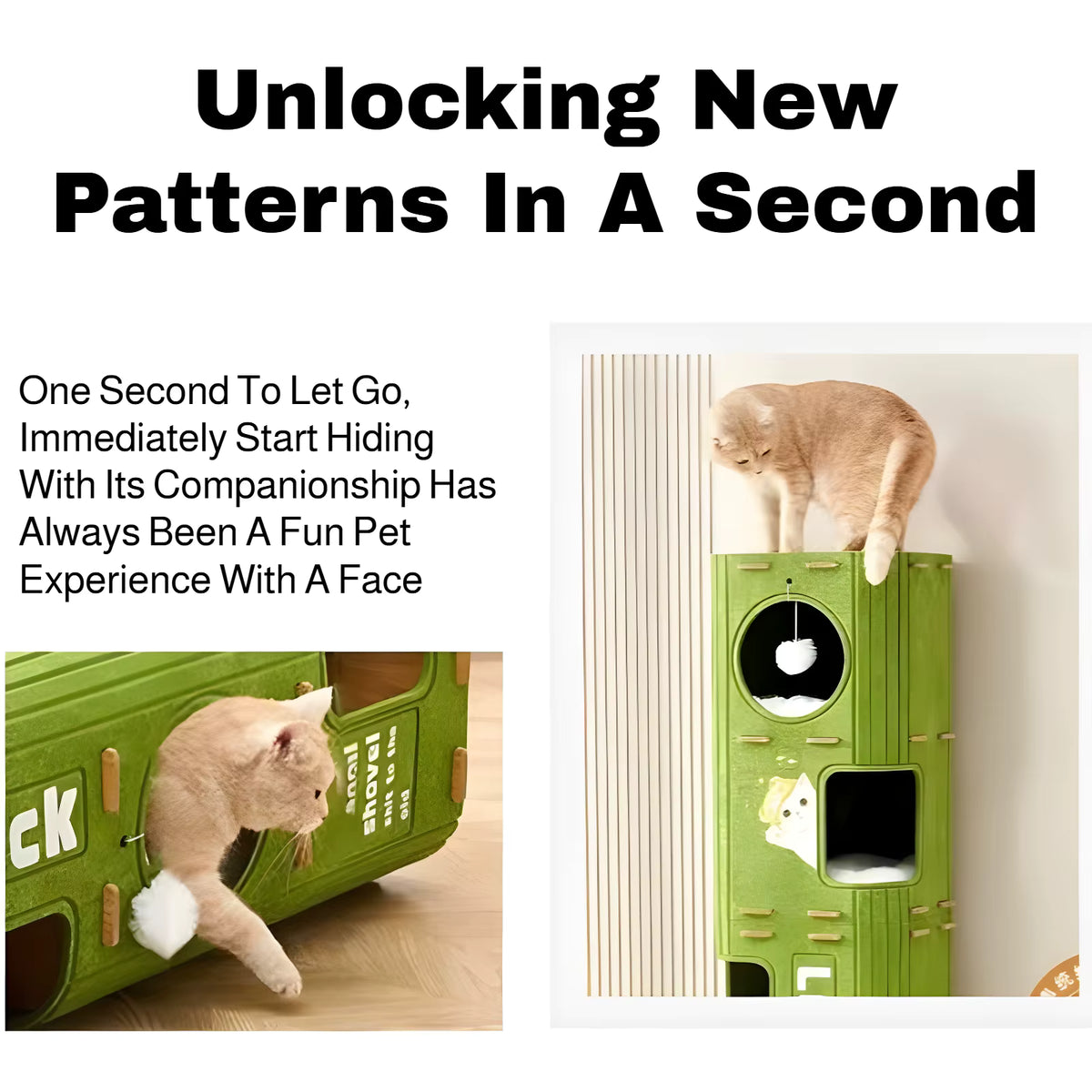 PetzTower Multi-Level Modular Cat Scratcher & Play Condo