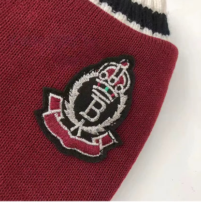 Royal Crest Knitted Dog Sweater