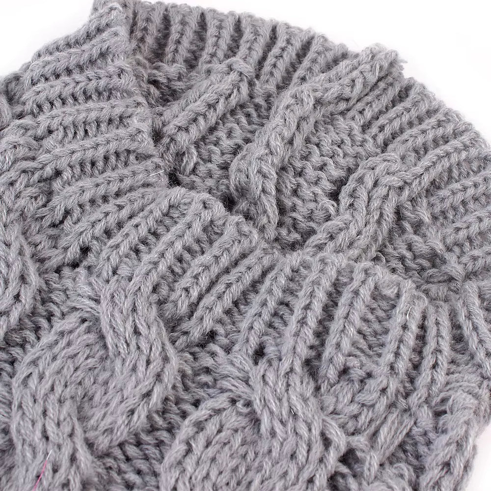Chunky Cable Knit Dog Sweater & Winter Turtleneck