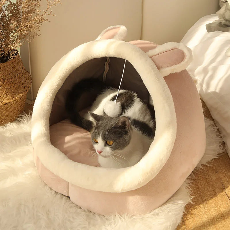 CloudSoft™ Shell Comfort Bed – Ultra-Plush Calming Pet Nest