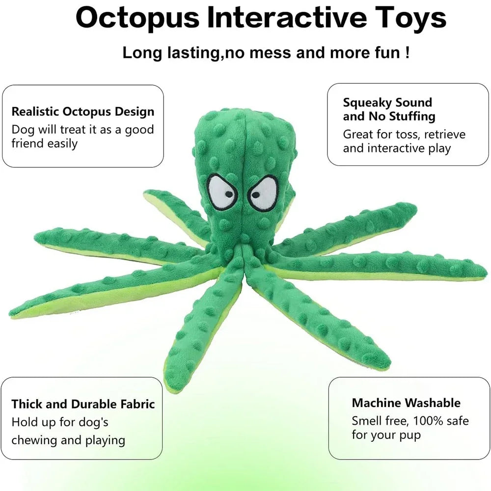 CloudSoft™ No-Stuffing Audible Octopus Toy