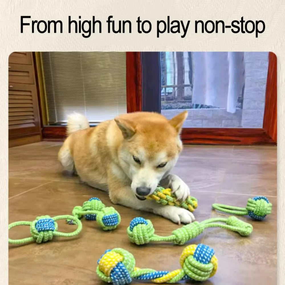 ThePetzStore™ Interactive Cotton Rope Chew Toy Collection