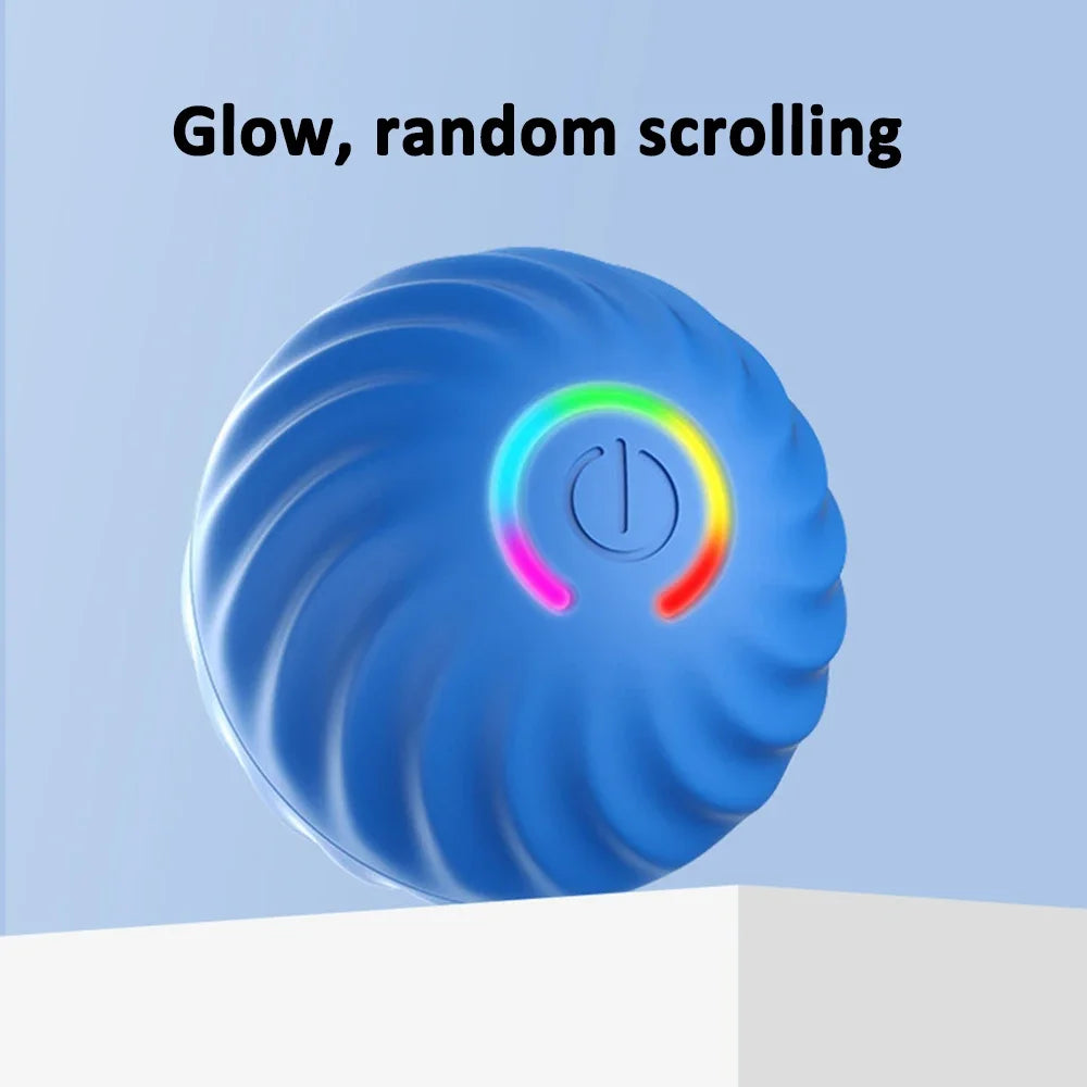 Smart Dog Toys Intelligent Gravity Jump Ball Rechargeable Bite-Resistant Rolling Ball Cat and Dog Chase Interactive Pet Toys